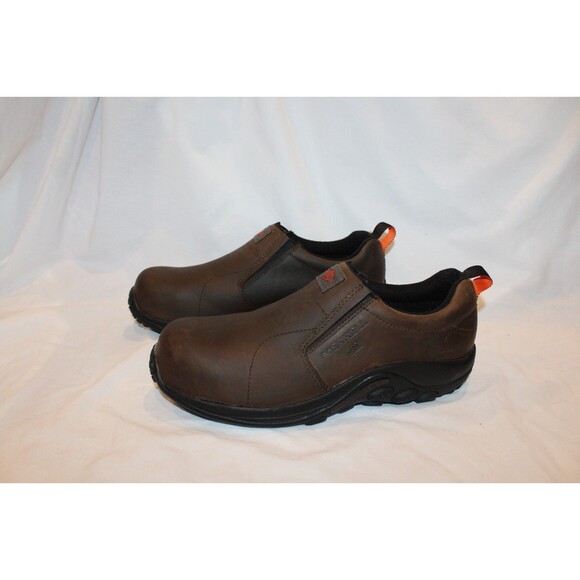 Merrell Other - Merrell Men's Jungle Moc Leather Comp Toe Work Shoes SD EXPRESSO BROWN SZ 12 NEW